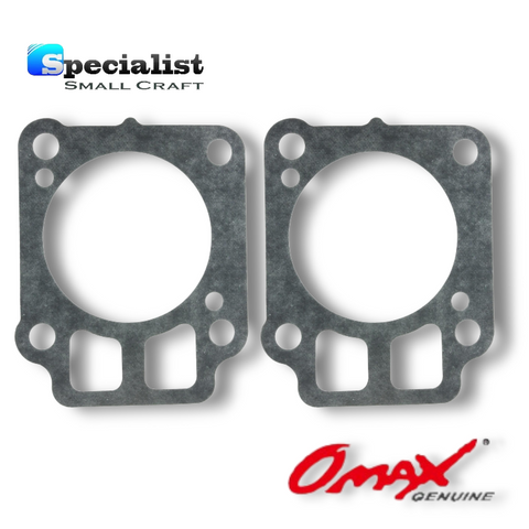 Pack of 2 OMAX water pump housing gaskets to suit various Mercury/Mariner & Tohatsu 25-30hp Outboards, replacing Pt. Nos. 27-16158010 & 3R0-65018-0