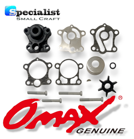 OMAX Water Pump Kit with housing to suit 30-55hp 2-stroke Yamaha Outboard Motors, replacing Pt. No. 6H4-W0078-00
