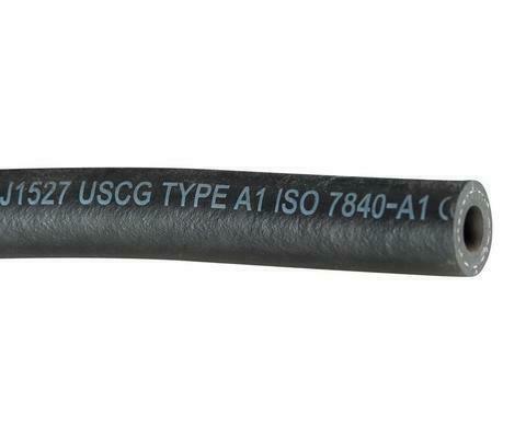 ISO 7840-A1 CE Marked reinforced Boat fuel hose in 5/16", 3/8" & 5/8" ID Sold per Foot