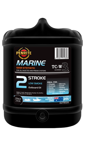 Penrite NMMA Approved Semi-Synthetic Marine TC-W3 2-Stroke Oil (20 Litres)