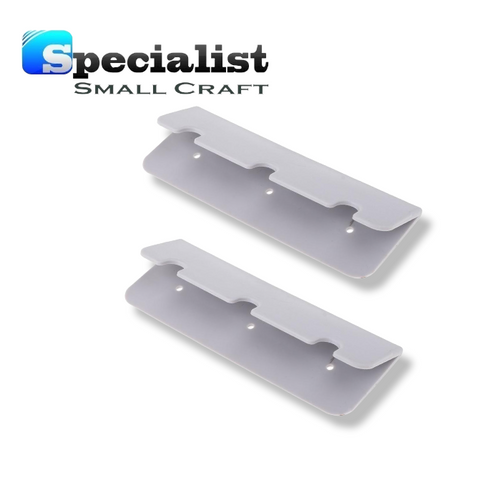 Inflatable Boat Seat Hook Clip Brackets in Grey (pair)