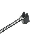 190mm x 5mm Radius Back Cable Ties - Black (pack of 100)