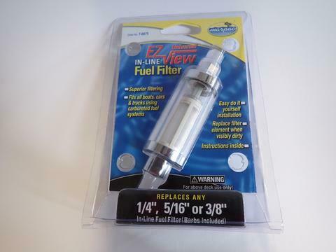 EZ -View Inline Fuel Filter for all portable outboard motors