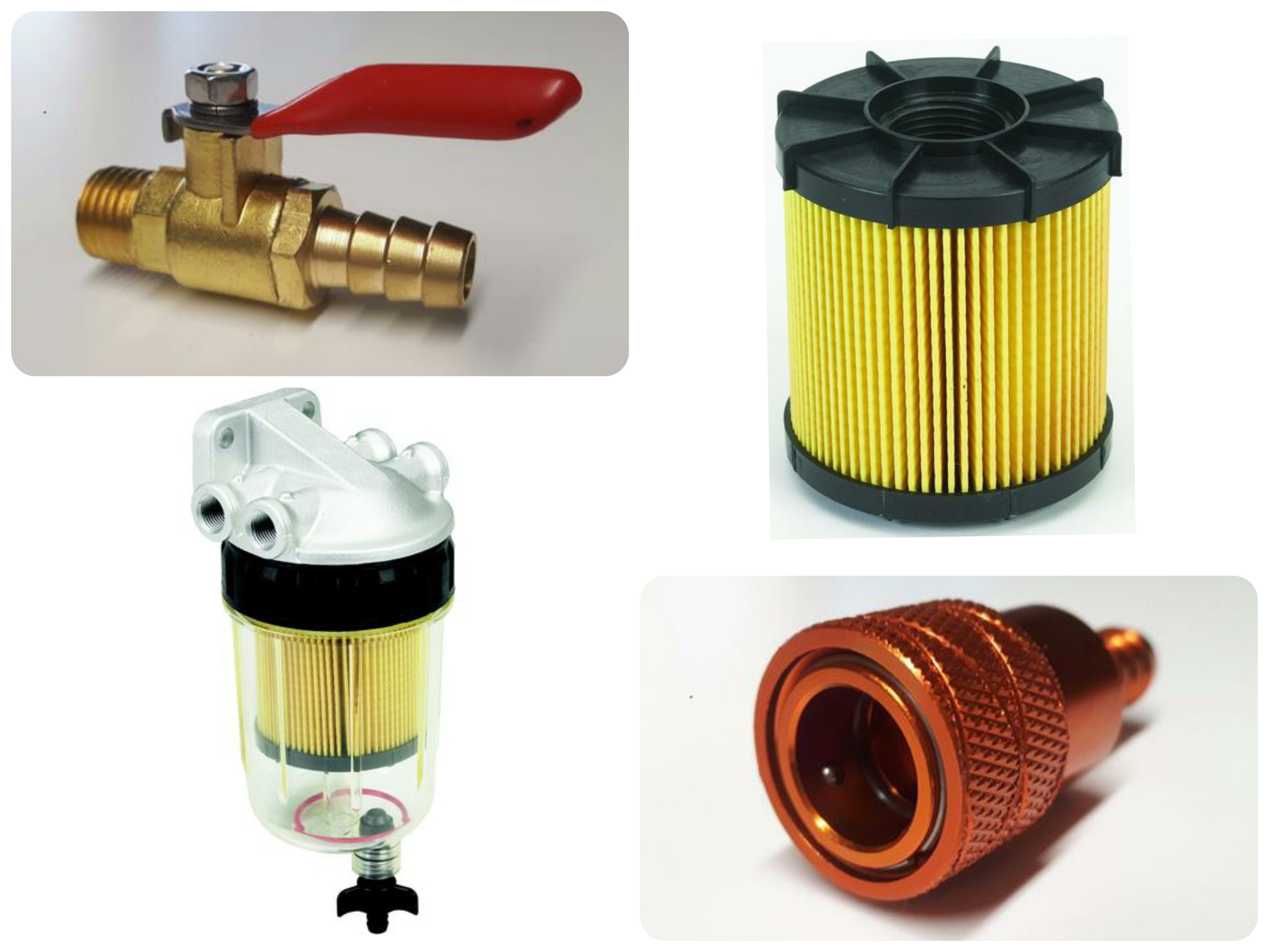 Fuel System Components. Marine/Professional Filters, connectors, pipes ...