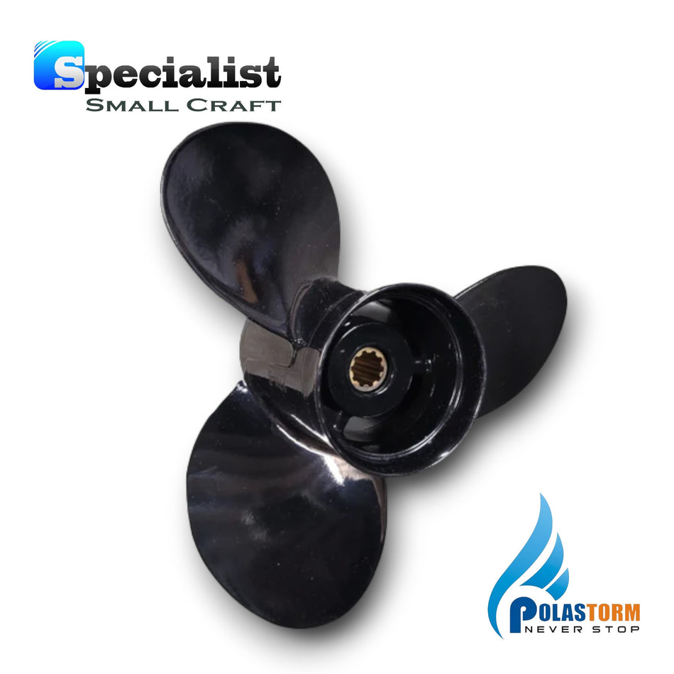 10 1/4" x 10" PolaStorm Suzuki Aluminium-Titanium Propeller 25hp-30hp