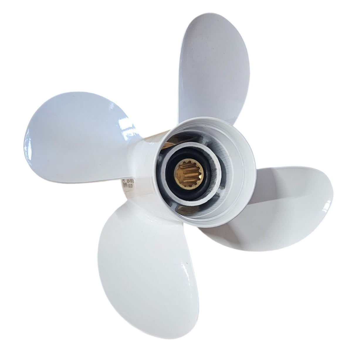 Small Propellors Yamaha 25-60hp 4-blade Megara Series Titanium Aluminium Pressed Hub ...