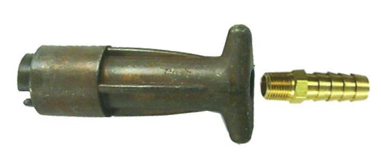 Fuel Connector, Old Bayonet Style 3/8" Hose Barb