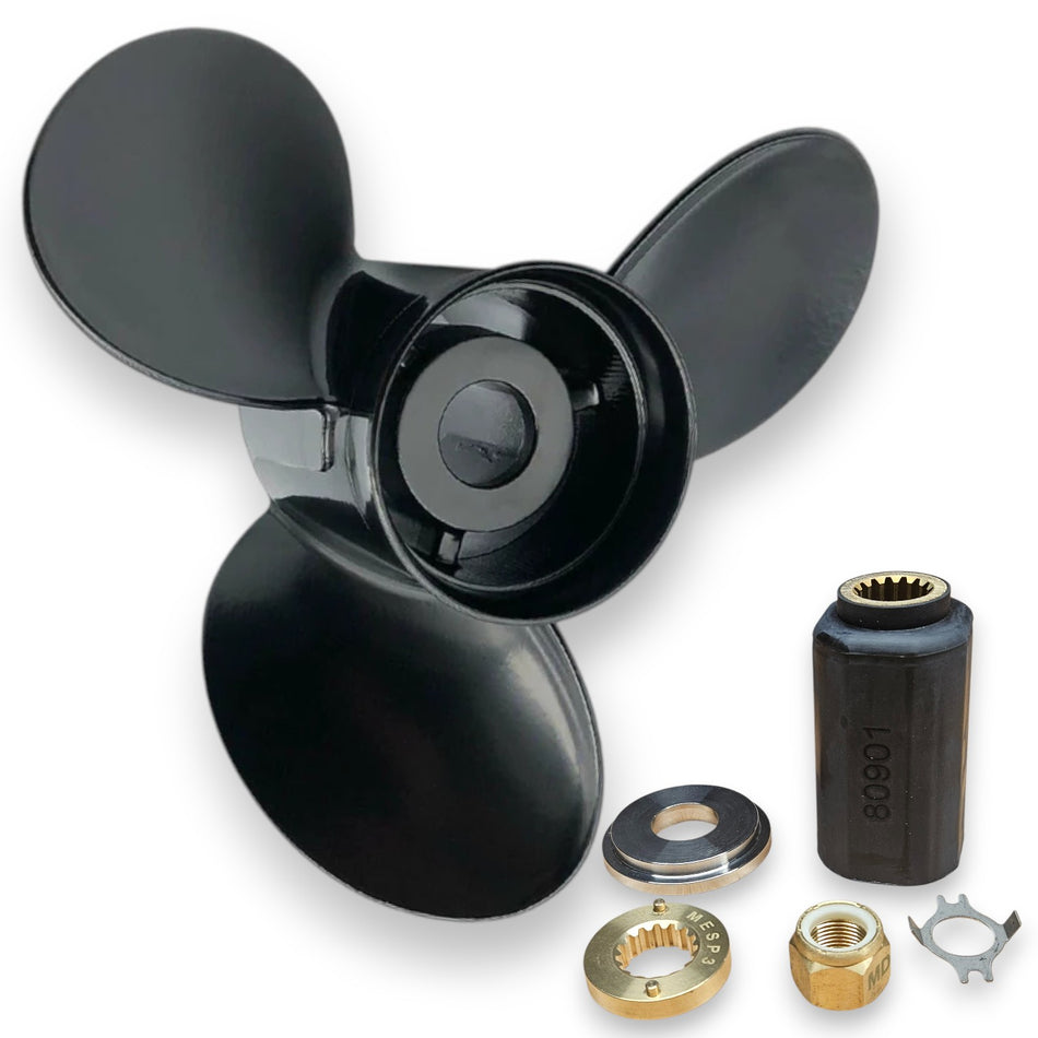 3-blade 40 BigFoot-125hp Mercury & Mariner Megara Series Titanium Aluminium Propellers