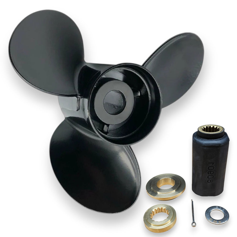 Suzuki 60-140hp (13 Spline) Megara Series Titanium Aluminium 3-Blade Propeller with hub kit