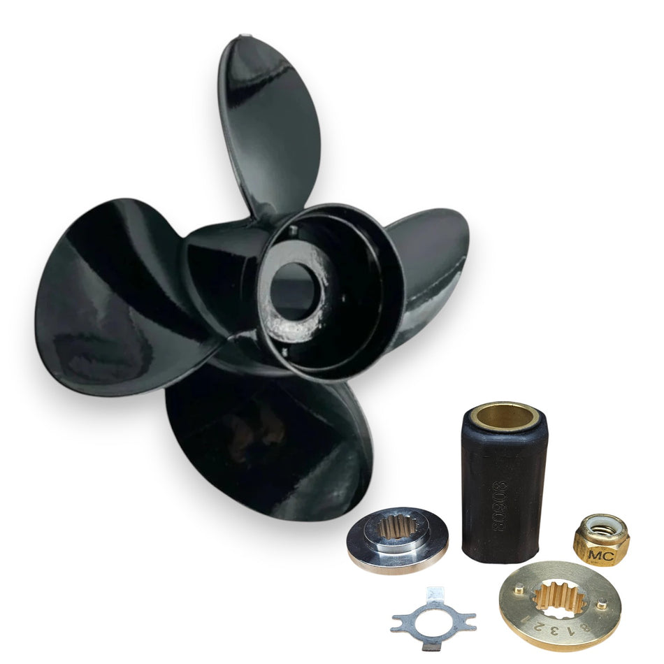 4-blade 40hp BigFoot-125hp Mercury & Mariner Megara Series Titanium Aluminium Propellers