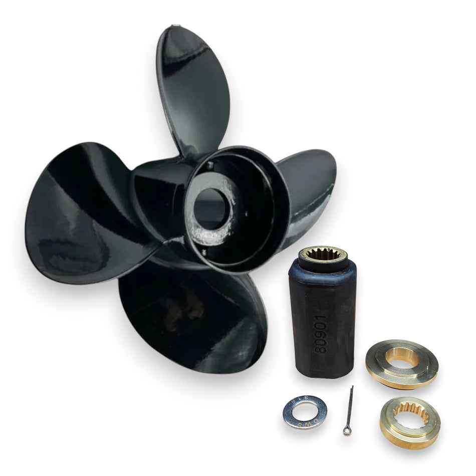 4-blade 75-140hp Tohatsu Megara Series Titanium Aluminium Propellers