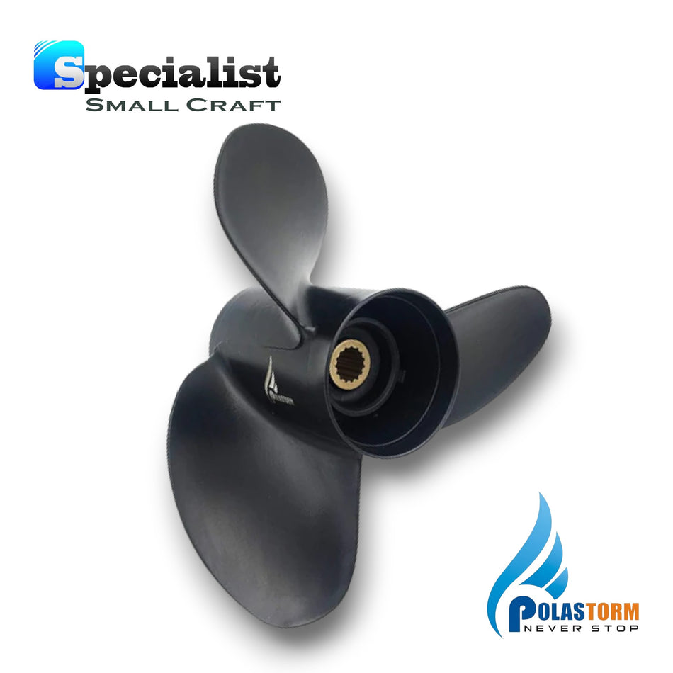 14" x 17" PolaStorm Aluminium-Titanium Propeller Suzuki 70hp-140hp