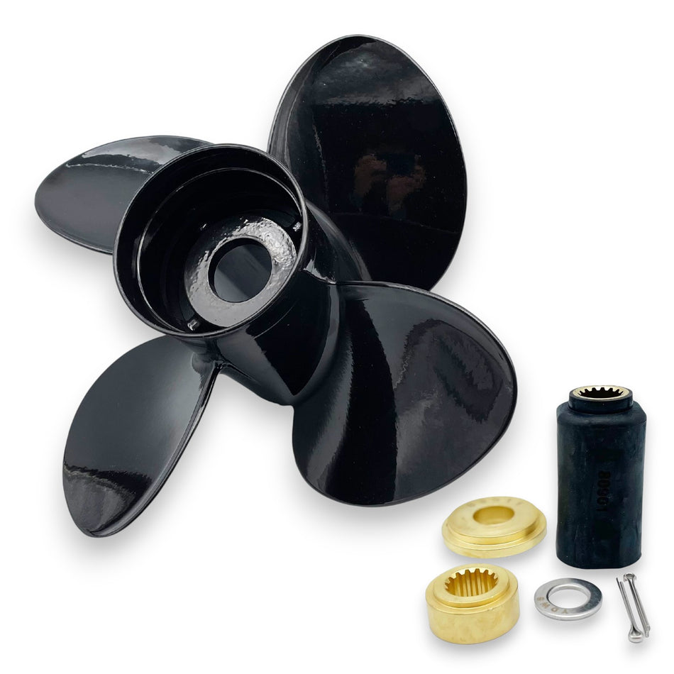 Yamaha & Selva F80D-F130A TorqueMaster Series Titanium Aluminium 4-Blade RH Rotation Propellers