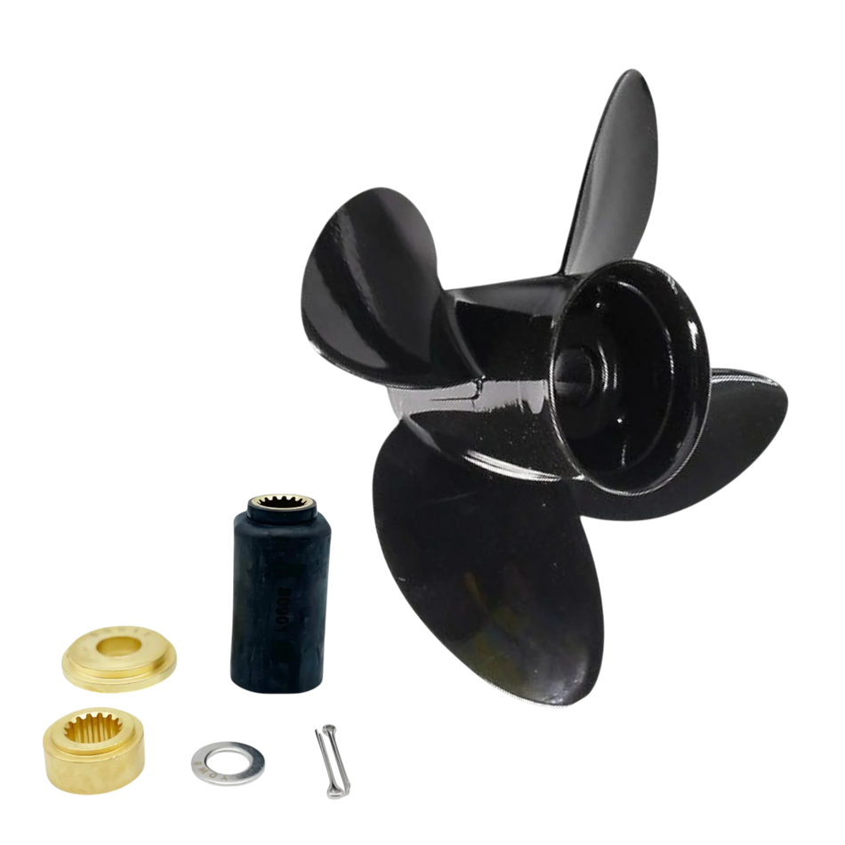 4-Blade Titanium Aluminium TorqueMaster Series RH Rotation Propellers in various sizes to suit Volvo Penta SX Stern Drives