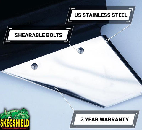 Stainless SkegShield to suit Suzuki 150-250 Pt. No. SS00519