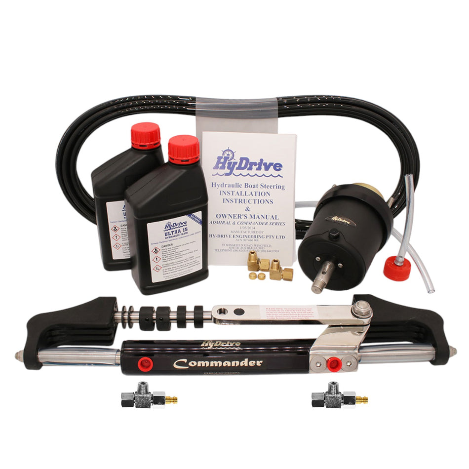 HyDrive Commander Bullhorn Steering Kit for Outboards up to 300hp (COMKIT1PRO)