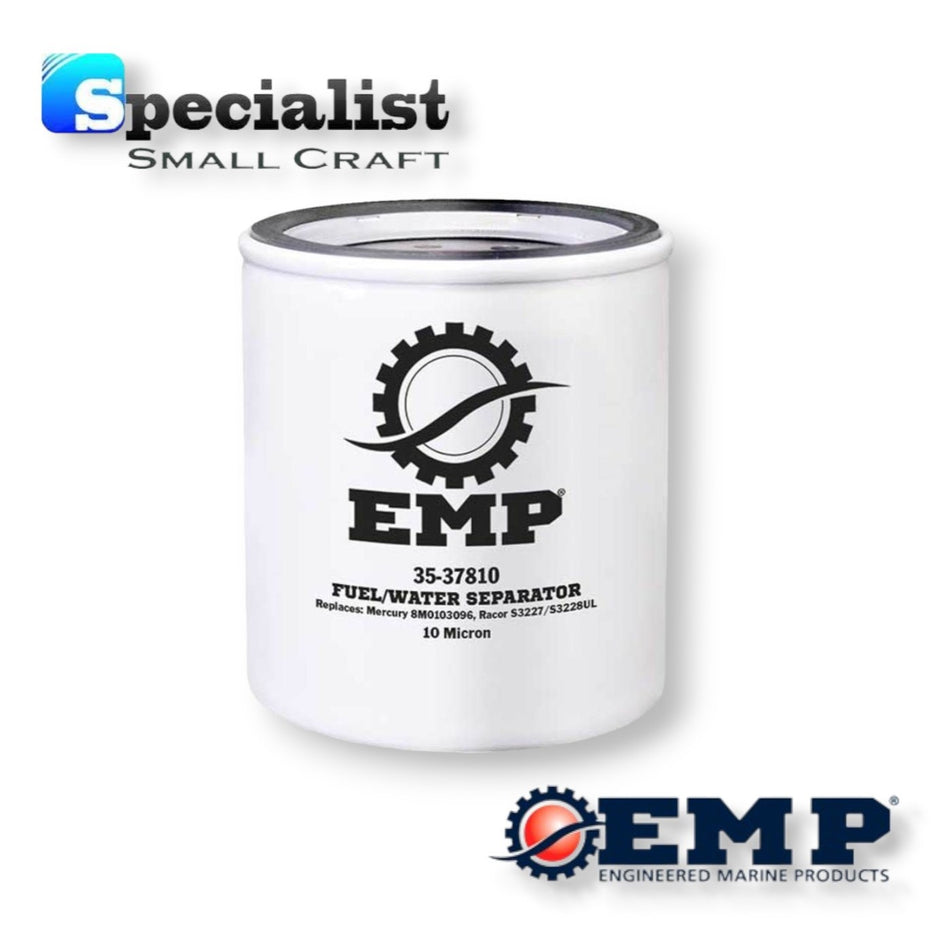 10 Micron Water Separating Fuel Filter for Yamaha, Honda & Mercury Outboard, & Inboard / Sterndrive engines, replacing RACOR S3227