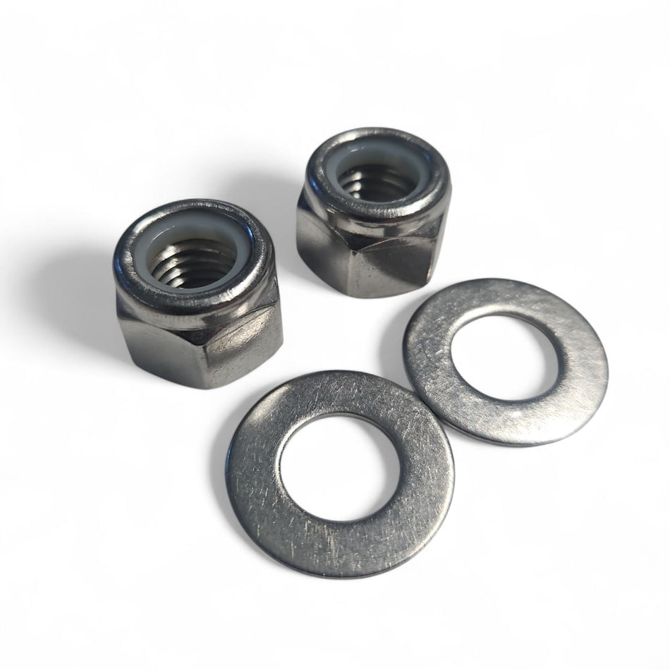 Replacement HyDrive Bullhorn Stainless Nyloc Nuts & Washers