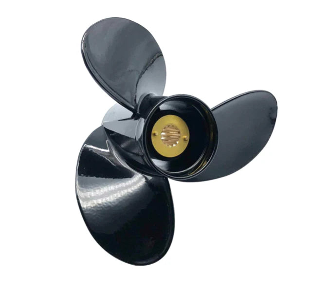 3-blade 25-70hp Megara Series Aluminium Propeller with pressed hub to suit Mercury & Mariner outboards