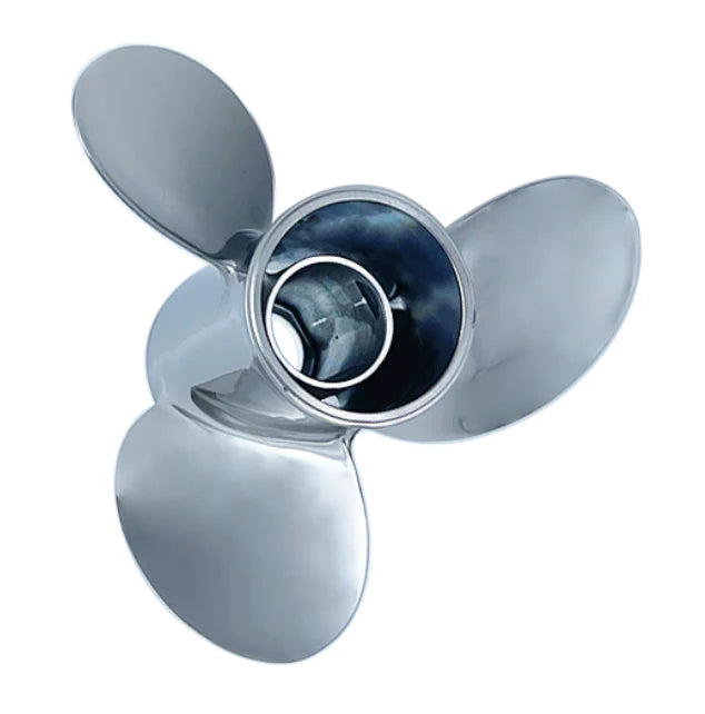 25-70hp Group C Megara Series Polished Stainless 3-Blade RH Rotation Propeller Blade Units (3 1/4" hub)