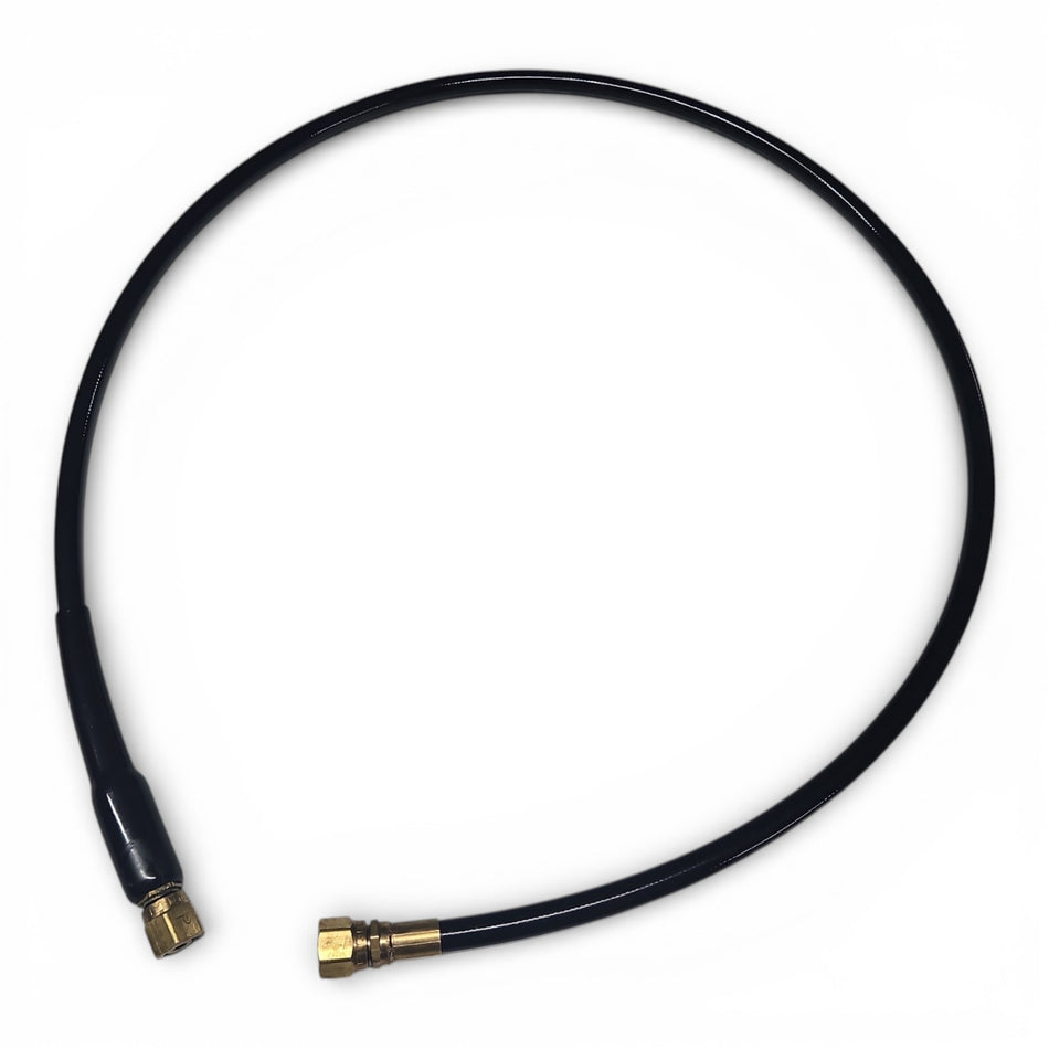 1.3m Parker MSH-5 Flexi-Hose with Bend Restrictor at one end & swaged O-ring fittings