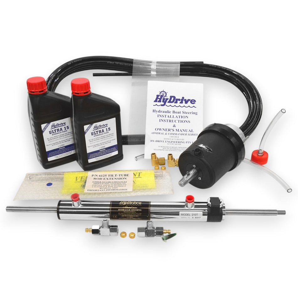 Admiral Tilt Tube Mount Balanced Cylinder Steering Kit. Outboards & Sterndrives (OBKIT2)
