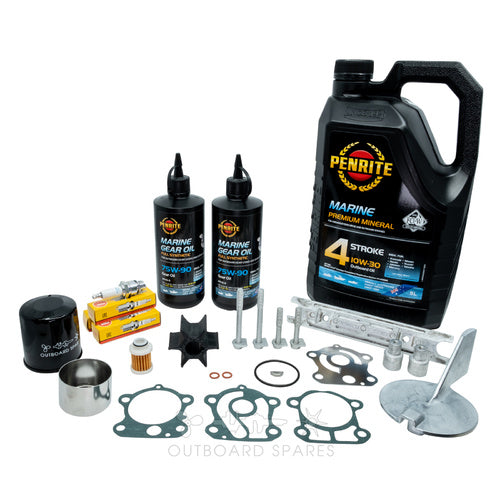 Yamaha F80B / F100D & Selva Marlin EFI 4 Stroke Service Kit With Anodes & Oils (2007+)