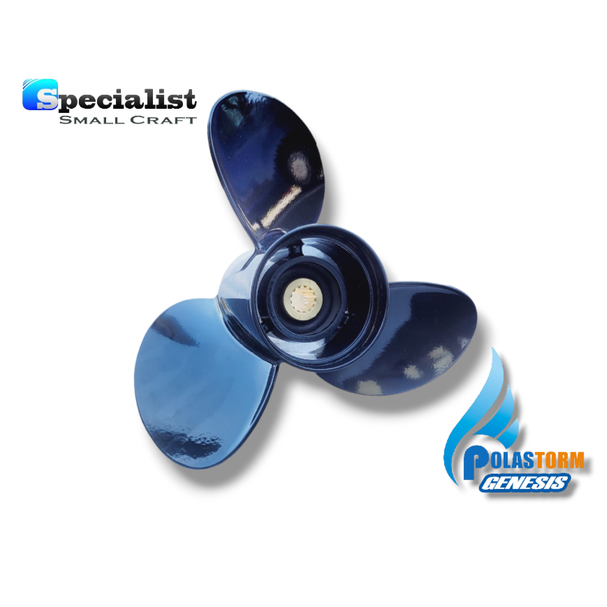 13 1/4" x 17" PolaStorm Aluminium Propeller to suit Suzuki 60-140hp with 13 tooth spline