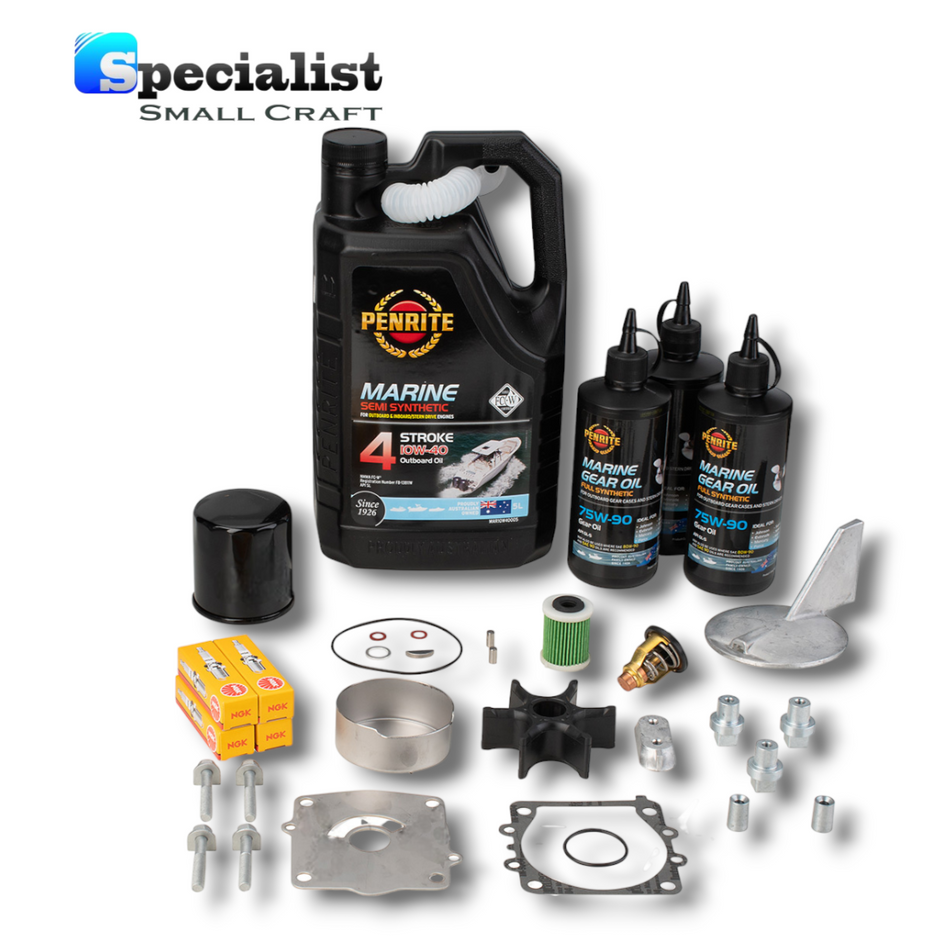 Yamaha F150G, F175A, F200F / F200G 4 Stroke Service Kit with Anodes & Oils