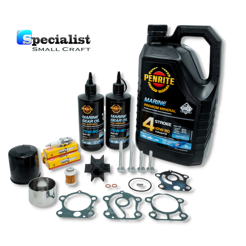 YAMAHA F80B & F100D 4 STROKE EFI SERVICE KIT WITH OILS