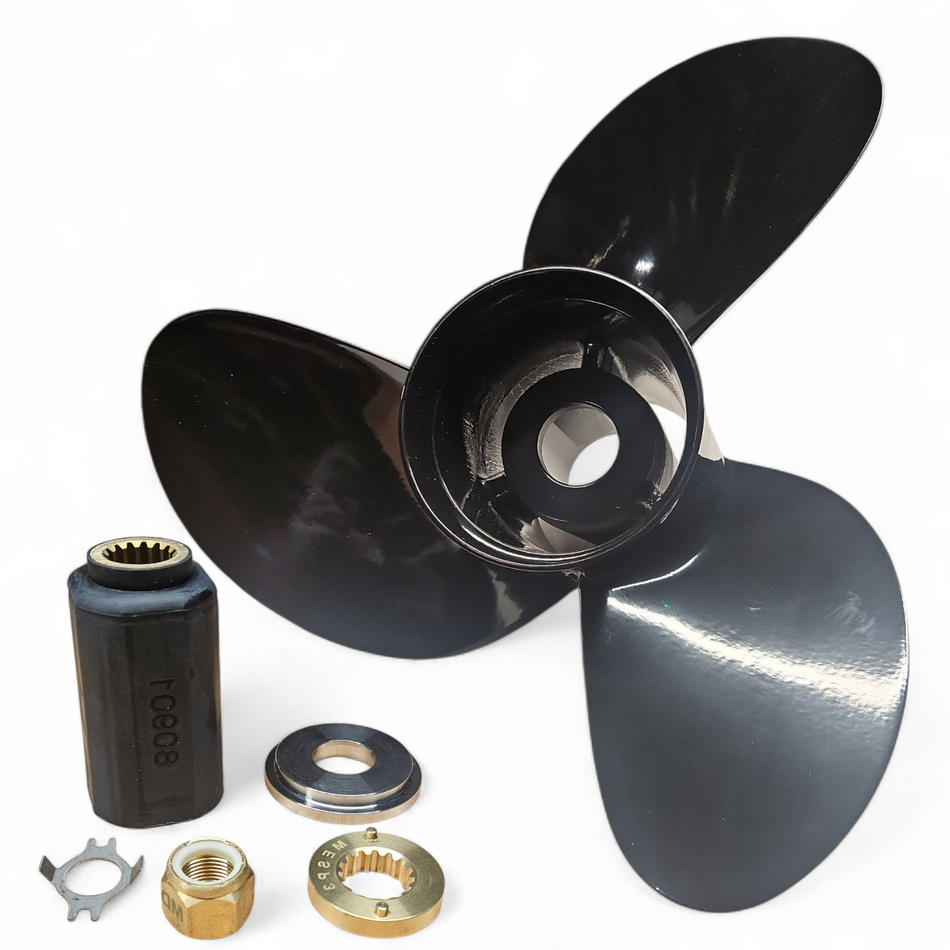 90-300hp LH Rotation Mercury, Mariner, MerCruiser "Soltiga 3" Series 3-Blade Titanium Aluminium Propellers