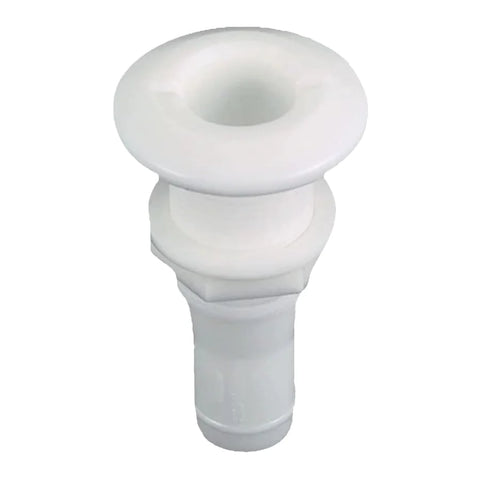 3/4" Hose White Through Hull Fitting Bilge Outlet Max 1 1/4" Hull/Transom thickness