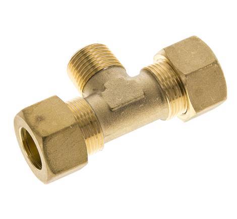 N12 compression x 1/4" BSPT Male Brass Tee