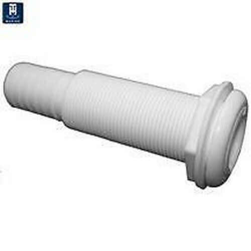 Extended Thread Skin Fitting with 3/4" / 19mm hose barb in White