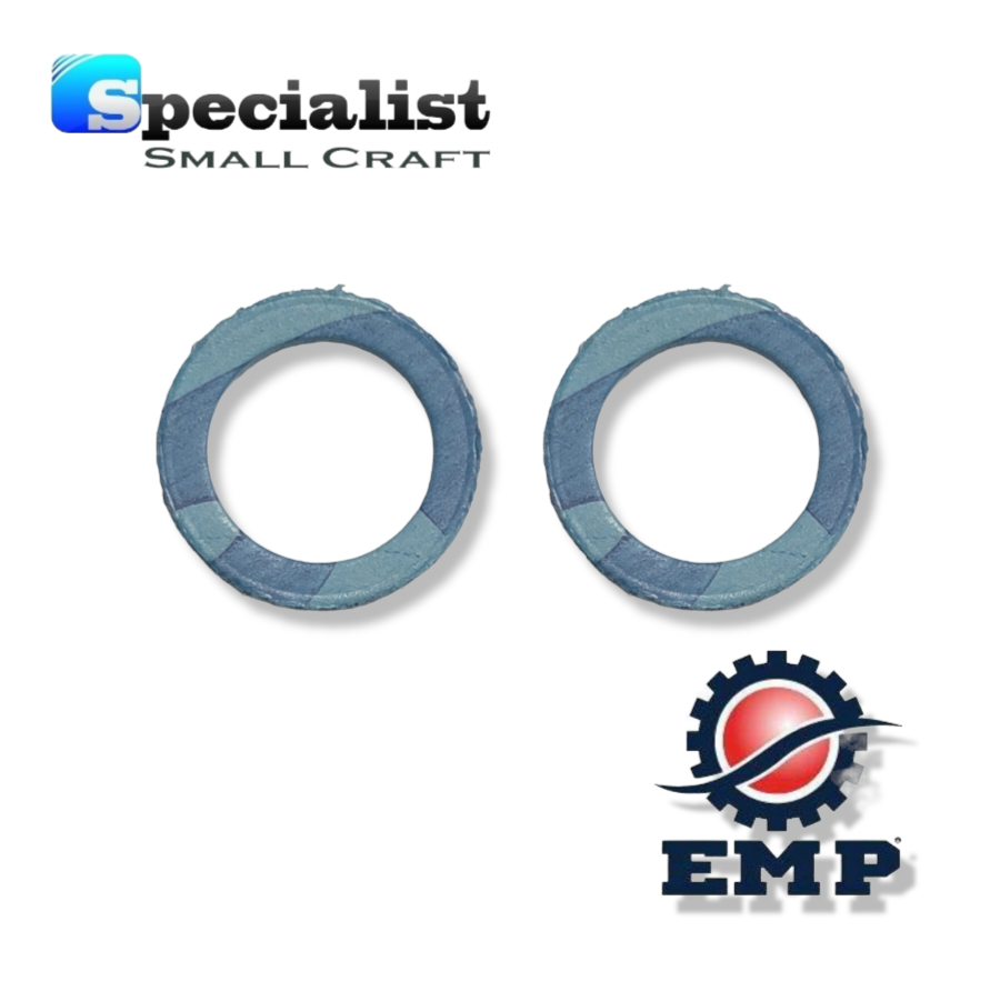 50x blue fibre oil drain and fill screw washers for Mercury Mariner Outboards