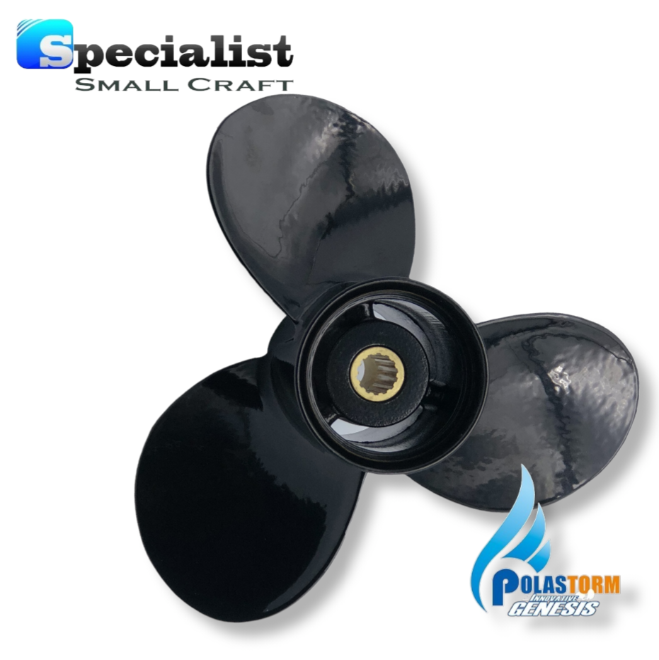 9.25" x 10" PolaStorm Aluminium-Titanium Propeller Mercury Mariner Tohatsu 9.9-20hp