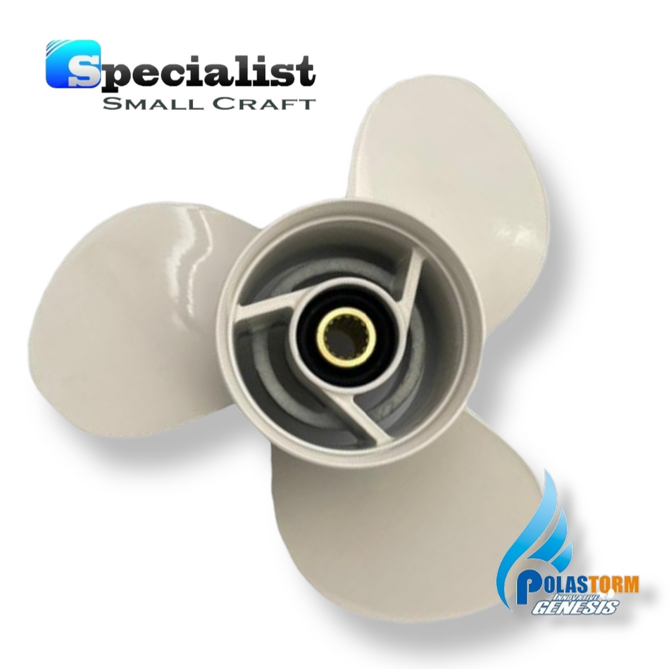 14" x 11" PolaStorm Aluminium Titanium High Thrust Propeller to suit Yamaha & Selva 50-130hp