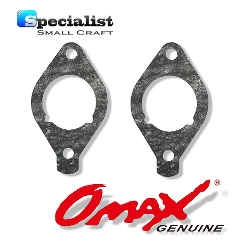 Pack of 2 OMAX Intake Manifold Gaskets to suit Yamaha F15C, F20B & Selva Wahoo Outboards, replacing Pt. No. 6AH-13646-00