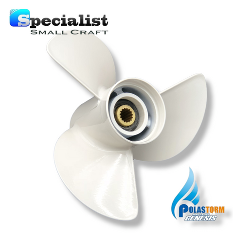 13 1/4" x 17" PolaStorm Aluminium Propeller to suit Yamaha & Selva 50-130hp