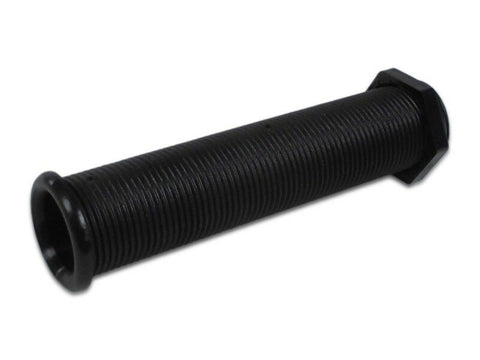 Extended Thread Skin Fitting with 1 1/8" / 27mm hose barb in Black