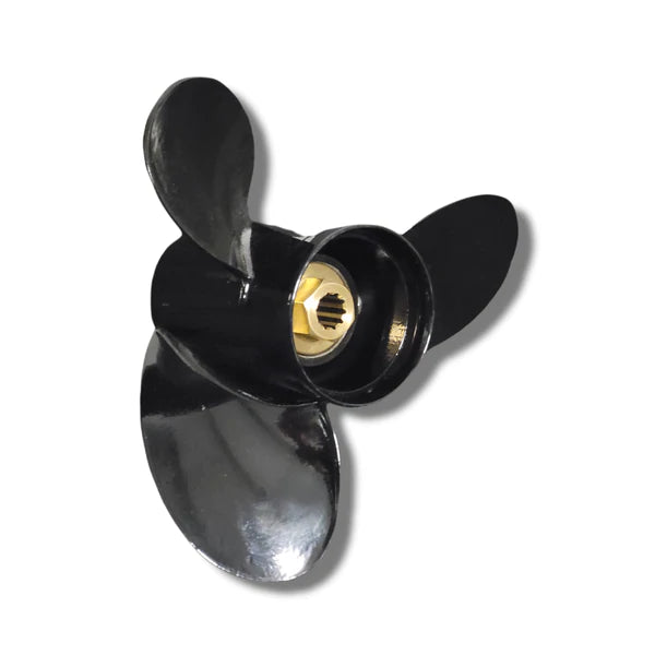 10 3/8" x 11" Aluminium/Titanium PolaStorm propeller to suit Mercury Mariner 9.9-25hp outboards