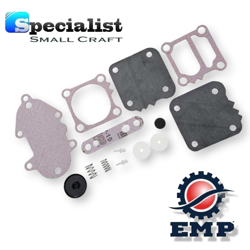 Fuel Pump Repair Kit for Mercury Mariner 2-cyl 30-40hp, 3-cyl 40-90hp, 4-cyl 100-125hp, & 2.5L V6 115-300hp outboards