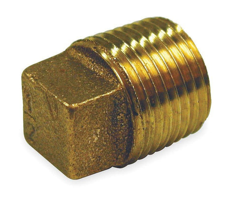 3/8" NPT Bronze Brass Blank Plug