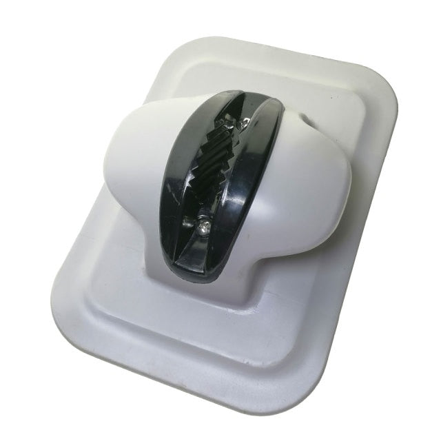 Quality PVC Medium Bow Cleat for RIB & Inflatable Boat (SIB) Tubes - Grey/Black