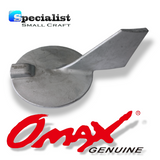 OMAX saltwater trim tab anode by Tecnoseal to suit Yamaha & Selva 50-100hp Outboards, replacing Pt. No. 67F-45371-00