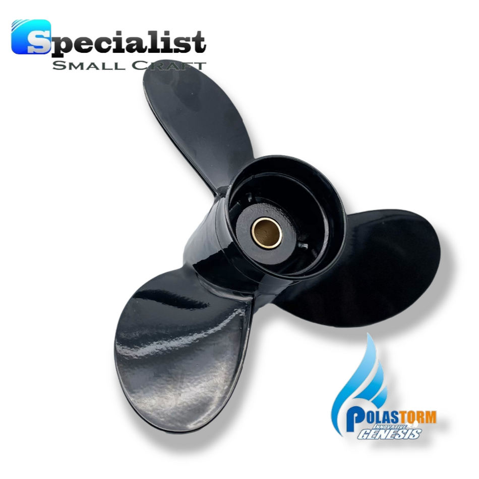 8.9" x 9.5" PolaStorm Aluminium-Titanium Propeller Mercury Mariner Tohastsu Evinrude 8-9.9hp