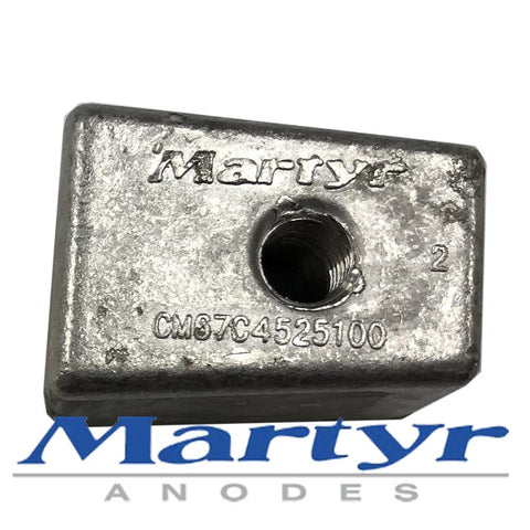 OMAX saltwater lower unit anode by Martyr to suit Yamaha & Selva 25-60hp Outboards, replacing 67C-45251-00