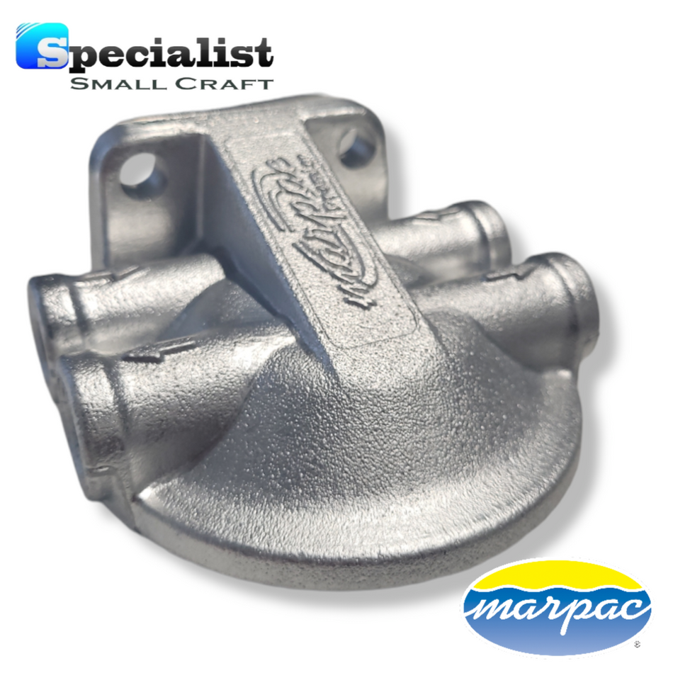 MarPac Nichromium High Flow Filter Head with 3/8"NPT Ports