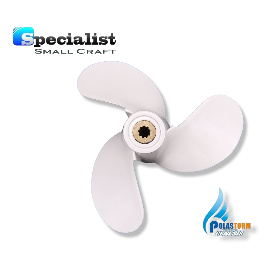 7 1/4" x 6" -BS PolaStorm Aluminium Propeller Yamaha F2.5A/B & MALTA (3A)
