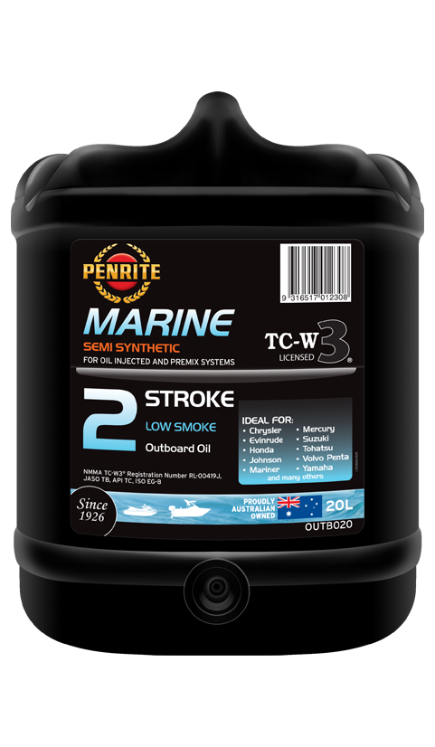 Penrite NMMA Approved Semi-Synthetic Marine TC-W3 2-Stroke Oil (20 Litres)
